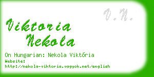 viktoria nekola business card